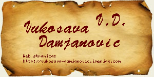 Vukosava Damjanović vizit kartica